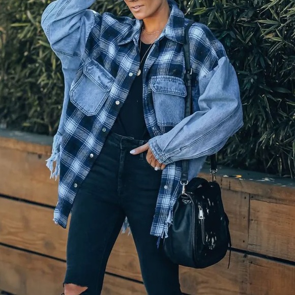 Dance & Marvel Jackets & Coats Nwt Dance And Marvel Plaid